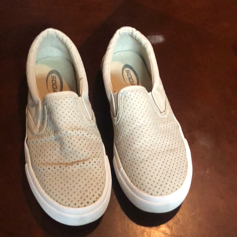 Casual Slip on Flat Shoes-Gray Size 7
